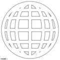 Standard Mesh Globe, White