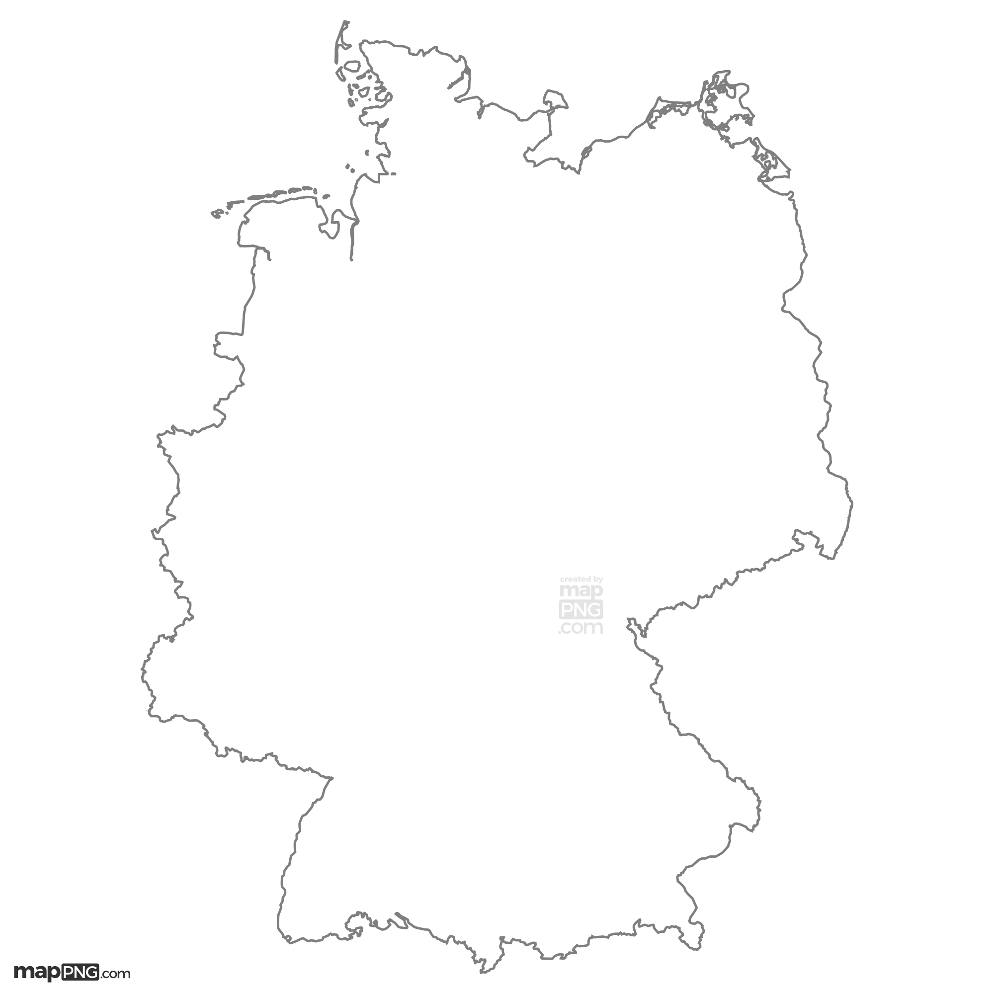 2021 07 13568Germany Map Outline 
